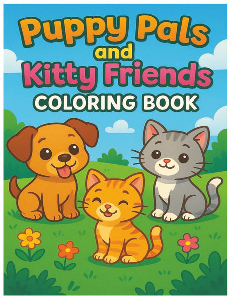 PUPPY PALS & KITTY FRIENDS: COLORING BOOK Majosta