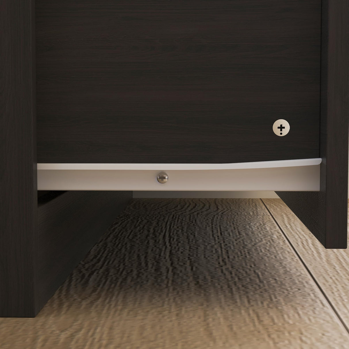 AIEGLE 2 Doors Wardrobe Armoire with Mirror, Mirrored Armoire Wardrobe Closet with 2 Drawers, Shelves & Hanging Rod, Bedroom Wooden Clothes Organizer, Dark Brown (31.5" W x 18.9" D x 72" H) AIEGLE