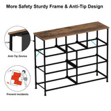 Tohomeor Dresser with Drawers for Bedroom Chest of Drawers Fabric Dresser for Closet,Nursery Entryway Hall Tree TV Stand for Living Room Retro Floral Pattern Drawers Wooden Top (7 Drawers) Tohomeor