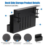 CIBOTIES Desk Side Storage Holder Desk Organizer for Laptop Clamp-On Desk Shelf, Drilling Standing Desk Drawer, for Office Supplies & Studio Essentials (Black) CIBOTIES