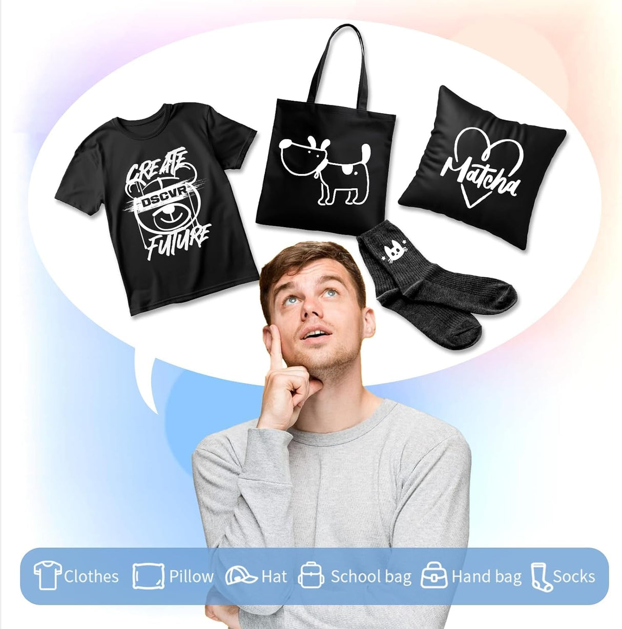 Hisiu White HTV Heat Transfer Vinyl,12" x8ft White Iron on Vinyl for T Shirts, Glossy White HTV Vinyl Roll for Cricut and All Cutting Machine, Stretch Vinyl Easy to Cut and Transfer DIY Design Hisiu