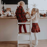 2-in-1 Kitchen tower, Transformable kitchen tower, Kitchen step stool, Weaning table and chair, Kids table and chair Sweet Home From Wood