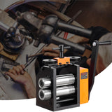 VEVOR Rolling Mill, 3"/76 mm Jewelry Rolling Mill Machine, 1: 2 Gear Ratio, 3-in-1 Multi-Function Rolling Mill, 0.1-7mm Press Thickness for Metal Jewelry Making Sheet Square Wire Semicircle Pattern VEVOR