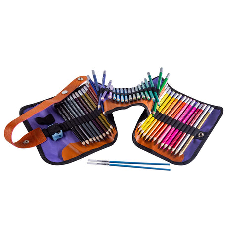 ARZASGO Watercolor Pencils Set, 48 Assorted Colors Artist Colored Pencils for Adults, Premium Art Drawing Pencils with Canvas Travel Wrap ARZASGO