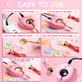 MONVICT 732 Pcs Wax Seal Stamp Kit with Pink Gift Box, Electric Wax Seal Warmer, Sealing Beads, Stamp, Spoon, Pens, Envelopes, Tweezers Gift for Kids Girls Crafter DIY MONVICT