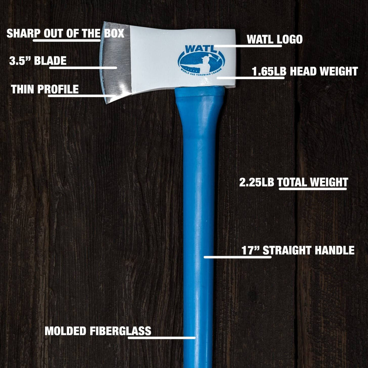 The Kill Shot: World Axe Throwing League Premium Competition Throwing Axe with Durable Throwing Hatchet Molded Fibreglass Handle WATL