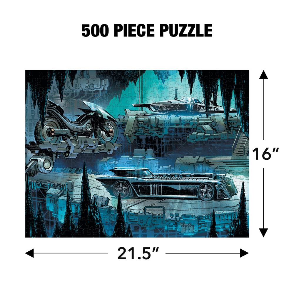Batman and Batcave 500 Piece Jigsaw Puzzle for Adults, 16" L X 21.5" W GRAPHICS & MORE