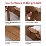 TOUNALKER 2 Packs Wood Display Stand, 4-Step Tiered Upgraded Wooden Retail Rustic Risers Display Shelf Organizer, Tabletop Vendor Display Shelves Rack for Collectibles Pop Figures Perfumes Desserts TOUNALKER