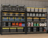 BuxWellBang 5 Tier Garage Storage Shelves - 48" W x 18" D x 71" H Heavy Duty Adjustable Shelving Unit, Metal Organizer Utility Rack for Basement, Pantry, Kitchen, Black BuxWellBang