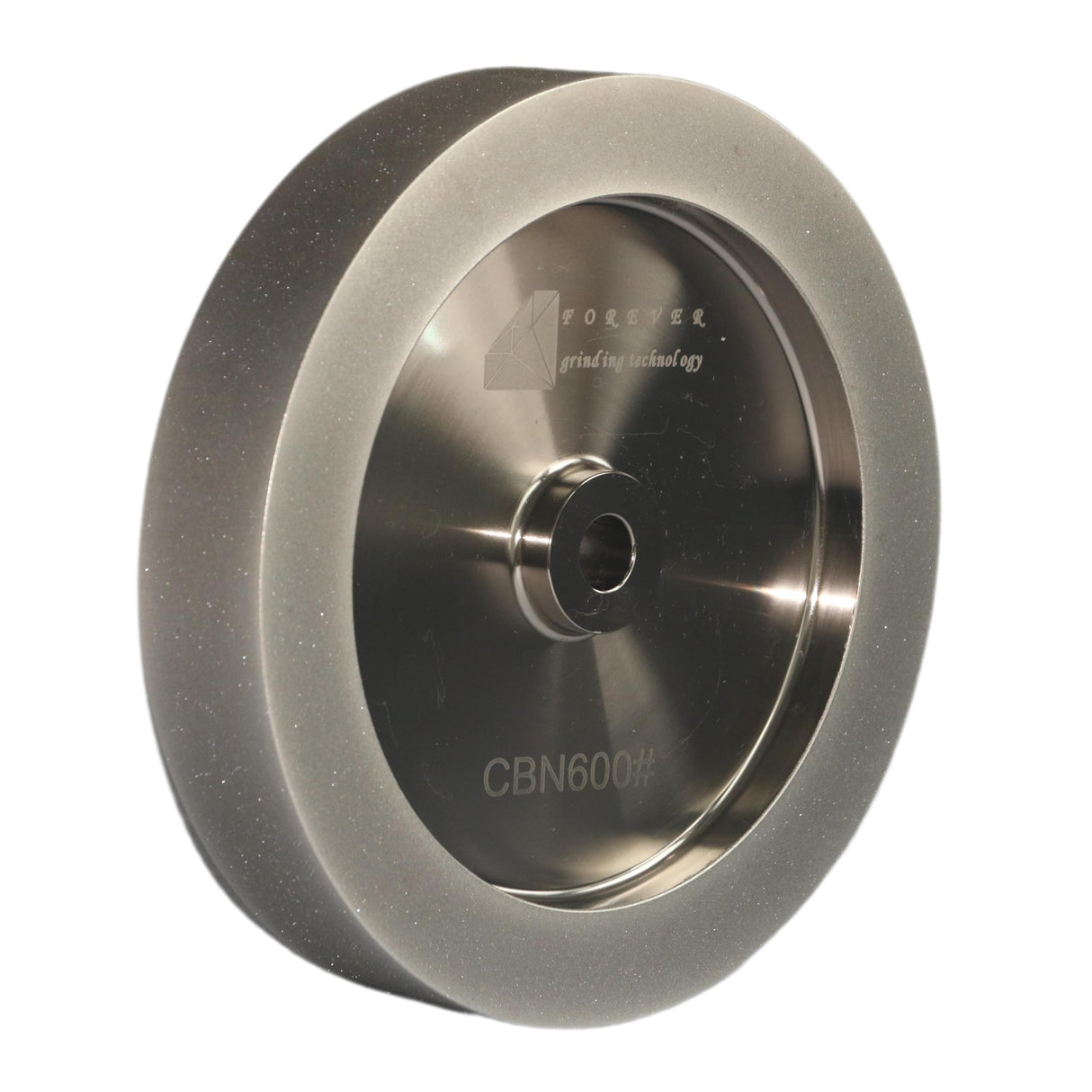 CBN Wheel 8 inch,CBN Grinding Wheels 8'' Diameter, 5/8'' Bore, 1.5'' Wide, 1'' Down The Side, for Sharpening Woodturning and HSS Tools(600 Grit) WoodArtSupply