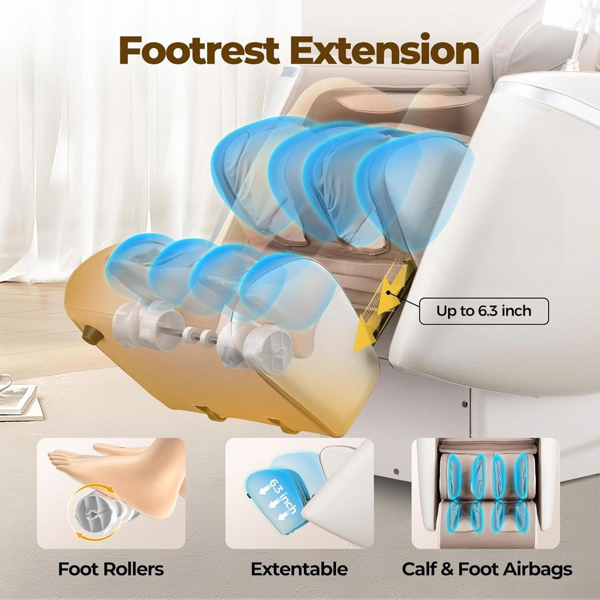 BOSSCARE 2025 3D Full Body Massage Chair: Zero Gravity Shiatsu Massager Chairs for Office - SL Track Back Heating Massaging Recliner for Home Family BOSSCARE