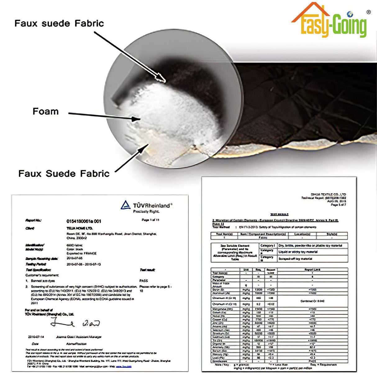 Easy-Going Reversible Couch Cover for 3 Cushion Couch Sofa Cover for Dogs Water Resistant Furniture Protector Cover with Foam Sticks Elastic Straps for Pet Cat (Sofa, White/White) Easy-Going