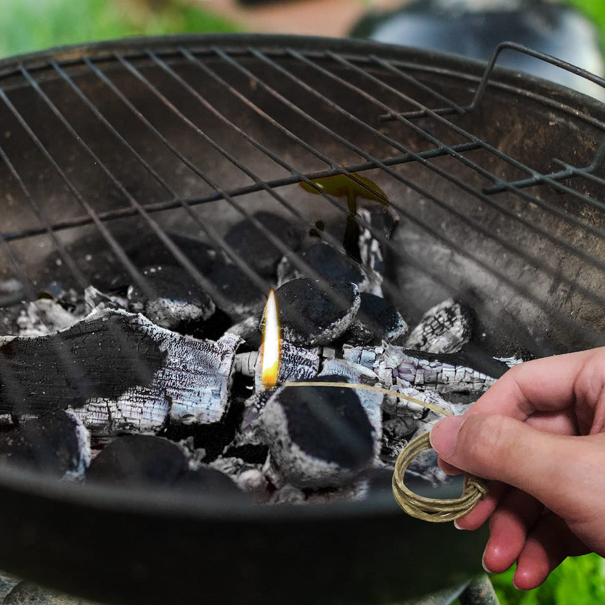 CHEFBEE 200 FT Organic Hemp Wick, Well Coated Natural Beeswax for Hemp Wick Lighter or Candle Making, Slow Burn, No Dripping, Standard Size(1.1mm) CHEFBEE