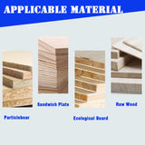 BREVELTION 110V Pneumatic Hinge Boring Insertion Machine Single Head Portable Electric Hinge Drill for Drilling Processing of Cabinets Wardrobes 45-9.5 Combined Drill 1.1KW BREVELTION