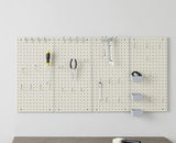 Amazon Basics Rectangular Metal Pegboard Kit for Wall Storage, Rust and Scratch Resistant, 48-Piece, Gray Amazon Basics