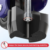 KOSTANZO Leveling Casters with Ratchet Handle Design Total Capacity 3300Lbs Heavy Duty Casters Set of 4 Workbench Casters with Adjustable Leveling Pads KOSTANZO