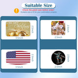 iFForce Sublimation Patches - Iron-on Blank Patches 4 Shapes for DIY Hats Jeans - Self Adhesive Stick to Cosmetic Bags Mobilephone Computer (20pcs White Border) iFForce