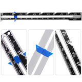 2 Pieces Sewing Gauge Sewing Measuring Tool, 5-in-1 Sliding Gauge Measuring Sewing Ruler Tool Fabric Quilting Ruler for Knitting Crafting Sewing Beginner Supplies Frienda