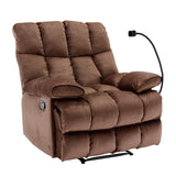 GNMLP2020 Oversized Recliner Chair, Big Mans Recliner Chairs for Adults 400LBS, Extra Wide Recliners for Tall Man, Large Recliner Chair for Living Room, Brown GNMLP2020