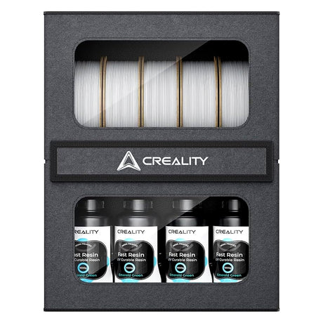 Creality Official Filament Storage Box, Moisture-proof and Dust-proof, Heavy Duty Metal Holder Rack for Filaments Organzied, 2-Tier Storage Shelves for 3D Printing Business, Studio, Office Workshop Creality