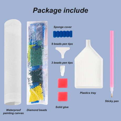 Acudotr Diamond Painting Kits for Adults, 5D DIY Diamond Art Kits for Beginners, Full Drill Diamond Painting Kits for Home Wall Decor, Flag Rose, 12x16 Inch Acudotr