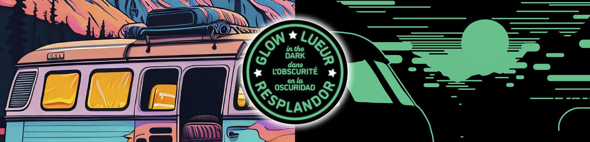 Ceaco - Glow in The Dark - Colorful Camping Glow - 750 Piece Jigsaw Puzzle Ceaco