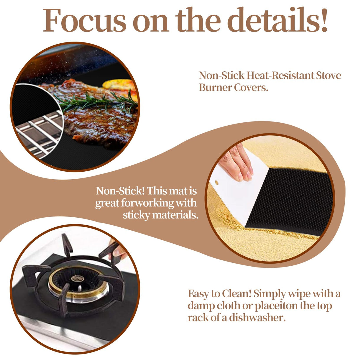 METAONLY Grill Mats For Outdoor Grill, Bbq Grill Cooking Mat, Bbq Grilling Mat, Non Stick Grill Sheets 17" X 25"，4 Pack METAONLY