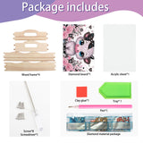 JISHSHAY Diamond Art Serving Tray Diamond Painting Food Tray Gem Art Serving Platter Gem Painting Mosaic Kits for Adults DIY Kits for Adults, with Wood Handle 20×30cm/7.87×11.81in, Cow Cattle JISHSHAY