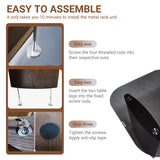 Modern Glass Coffee Table, Coffee Table for Living Room,Tempered Glass-top with Sturdy Wooden Base, Modern Coffee Tables for Small Space, Apartment, Office, Minimalist Design (Walnut) Honyee