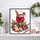 VIGEGU Christma 5D Diamond Painting Kits for Adults,Wine Diamond Art kit for Beginners,DIY Full Round Drill Diamond Dots with Gem Art Crafts for Home Wall Decor 12 x16 Inch VIGEGU