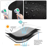 Blackout Blinds 138" x 57", 100% Blackout Curtains for Window, 420D No Drill Portable Black Out Shades Film for Bedroom, Cut to Any Size, Nursery Black Out Blinds for Baby Travel Temporary, 20 Velcro Bszatan