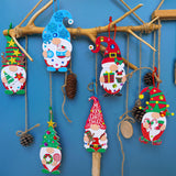 Winlyn 24 Sets Christmas Craft Kits - Winter Crafts DIY Gnome Ornaments & Decorations Art Sets with Foam Stickers for Kids Holiday Seasonal Home & Classroom Activities Party Favors Winlyn