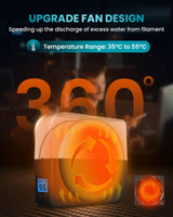 SUNLU Filament Dryer Box for 3D Printer Filament, S1 Plus Filament Dehydrator with Fan Design, Filament Storage can Keep 1.75 2.85 3.00mm PLA PETG ABS Filament Dry During 3D Printing (Black) SUNLU