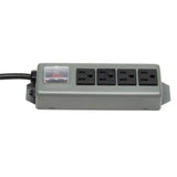 TRIPP LITE UL603CB-6 Waber Industrial Power Strip 4 Outlet 6' Cord, Locking Switch Cover,Black Tripp Lite
