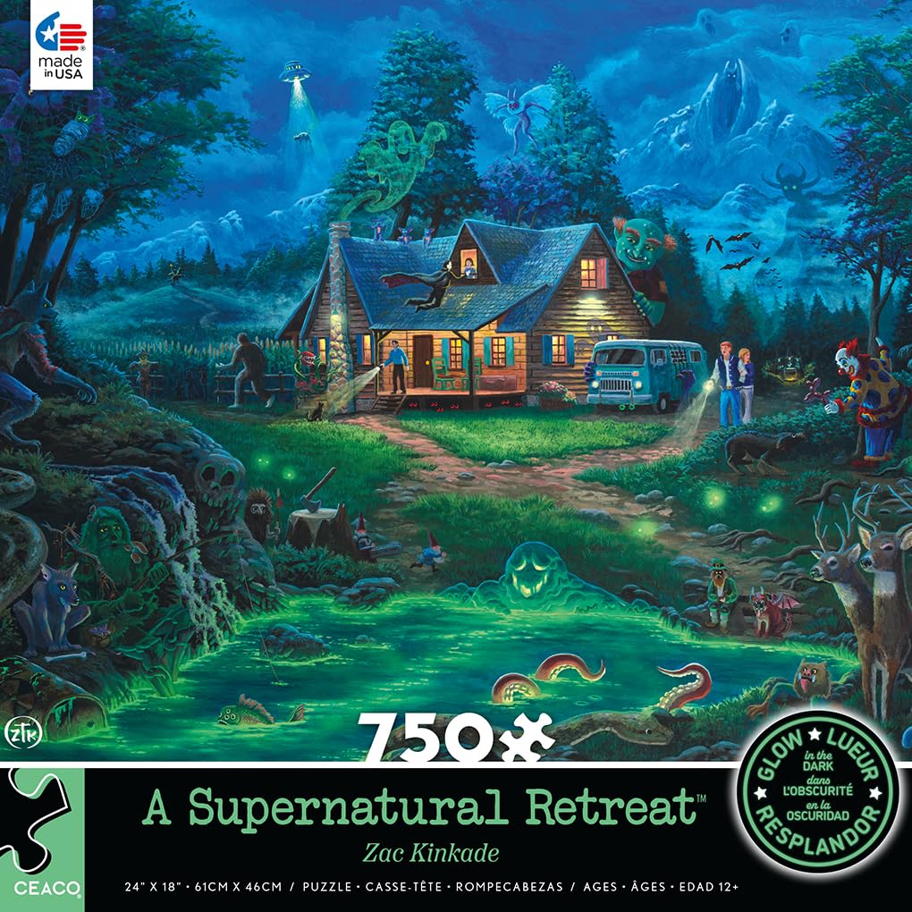 Ceaco - A Supernatural Retreat - Glow - 750 Piece Jigsaw Puzzle Ceaco