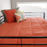 Walker Edison Timothee Urban Industrial Metal Double over Loft Bunk Bed, Full Loft, Black Walker Edison