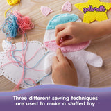qollorette Fur Sewing Kit for Children, Sew Your Own Unicorn Toy Kids' Craft Kit - Sewing Kit for Kids, Learn to Sew & Play qollorette