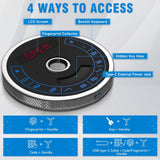 15-20 Gun Safe, Large Fingerprint Gun Safe for Rifles and Pistols, Unassembled Rifle Safe with Adjustable Shelf & Gun Rack, Gun Safe for Home and Shotgun, Gun Cabinet with Mute Function & Dual Alarm Riflevault