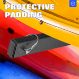 Morohope Freestanding Kayak Storage Rack Kayak Tackle Storage Heavy Duty Weatherproof Outdoor Storage Rack Storage Hooks for Kayaks, SUP, Canoe Paddleboard, 3 Levels, Black, SL35003BK Morohope