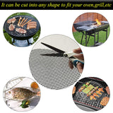 LOOCH BBQ Mesh Grill Mat Set of 5 - Heavy Duty Nonstick Mesh Grilling Mats & Barbecue Accessories - Reusable and Easy to Clean - Works on Gas, Charcoal, Electric Grill and More - 15.75 x 13 Inch LOOCH