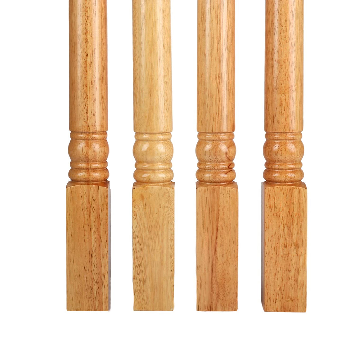 tonchean 28 inch Furniture Legs 4 Pack Turned Farmhouse Table Legs Set DIY Wood Legs Round Farmhous Legs Replacement Coffee Table Bench Dining Legs Varnish Coated tonchean