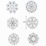 Ayhuhra 30 Sets Mandala Suncatchers Wind Chimes Craft Kits DIY Window Art Suncatcher Mandala Flower Craft Art Kit for Spring Summer Party Activities Art Project Party Favors Ayhuhra