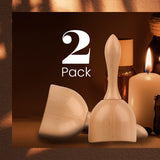 IMPRESA [2 Sizes] Wood Therapy Massage Tools for Body Contouring - Lymphatic Drainage Massager to Help Reduce Appearance of Cellulite - Body Shaping Maderoterapia Kit - Copa Sueca Wood Massage Tools IMPRESA
