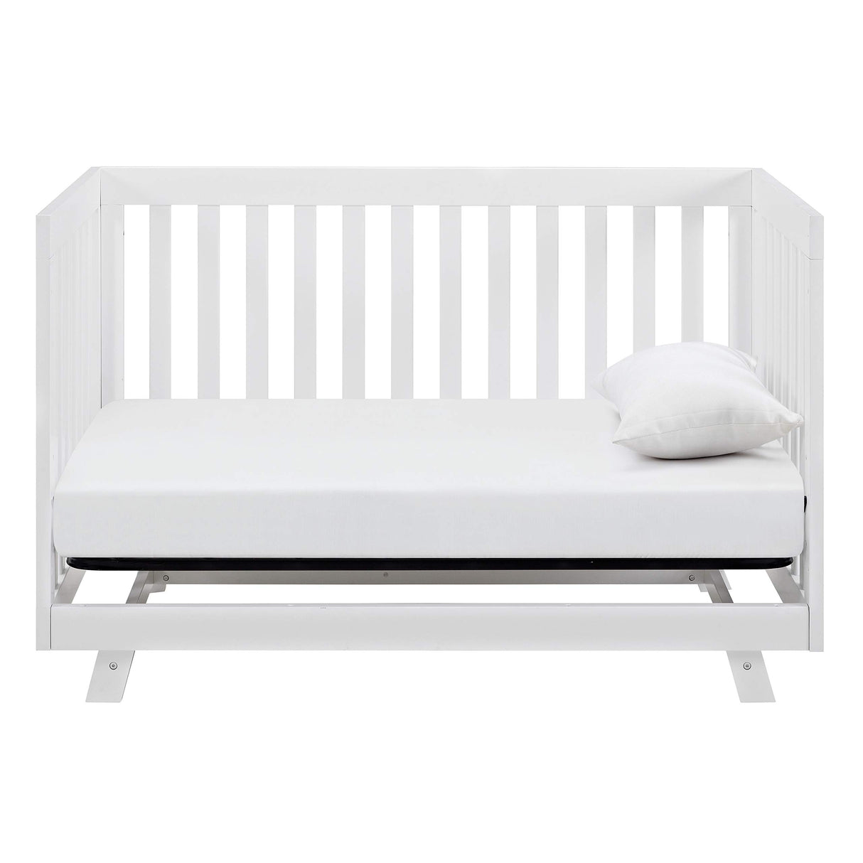 Storkcraft Beckett Convertible Crib (White) – Converts from Baby Crib to Toddler Bed and Daybed, Fits Standard Full-Size Crib Mattress, Adjustable Mattress Support Base Storkcraft