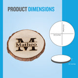 Personalized Coasters 2-Pack - Monogrammed Wooden Coasters for Drinks - Set of 2 Cup Coasters for Table - Premium Wood Coaster Set for Housewarming, Wedding Personalized Gifts Personalized Passion