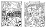 Street Food Coloring Book: Delicious Treats from Cities around the World WoodArtSupply
