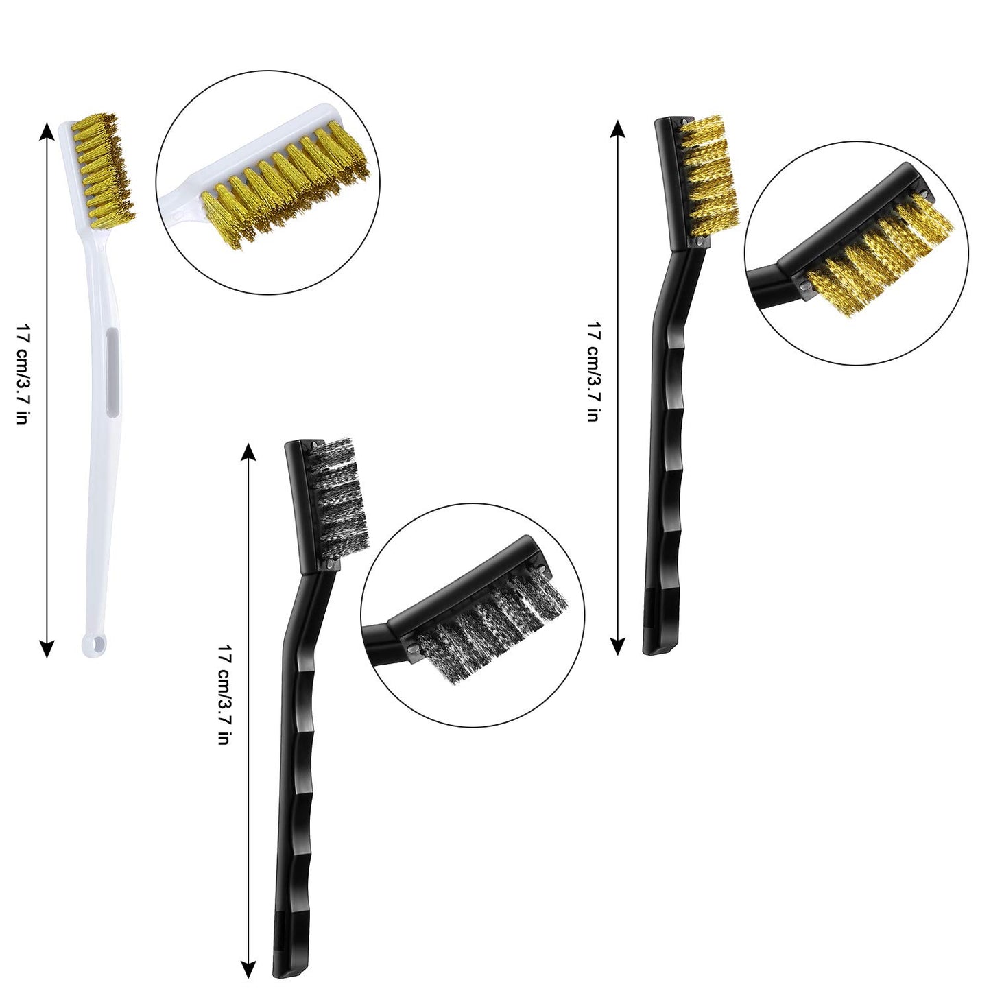 40 Pieces 3D Printer Nozzle Cleaning Kit, 28 Pieces 0.15 mm, 0.25 mm, 0.35 mm, 0.4 mm, 0.5 mm Nozzle Cleaner with Storage Box, 8 Pieces Cleaning Copper Wire Toothbrushes, 2 Pieces Tweezers - WoodArtSupply