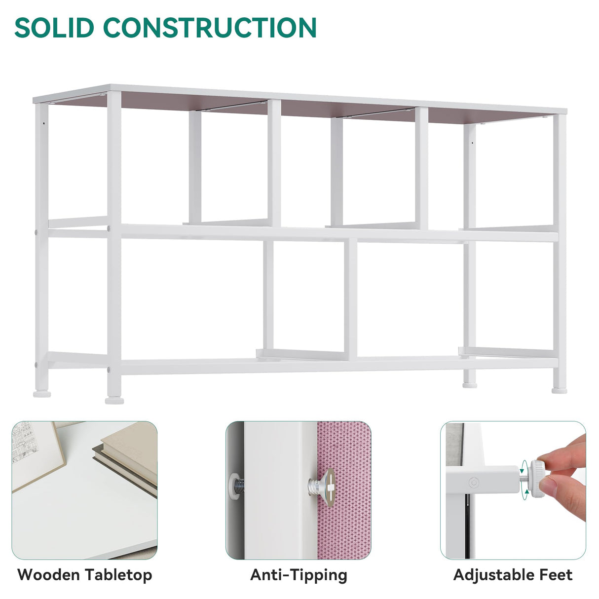 YITAHOME Wide Storage Tower with 5 Drawers - Fabric Dresser, Organizer Unit for Bedroom, Living Room, Closets & Nursery - Sturdy Steel Frame, Easy Pull Fabric Bins & Wooden Top (Pink) YITAHOME