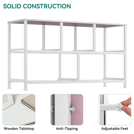 YITAHOME Wide Storage Tower with 5 Drawers - Fabric Dresser, Organizer Unit for Bedroom, Living Room, Closets YITAHOME