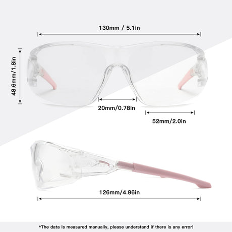 Alsenor Anti Fog Goggles Wrap-Around Shooting Safety Glasses Blue Light Blocking Protective Eyewear ANSI Z87 Cycling Glasses Alsenor